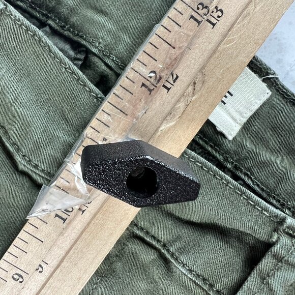 Frame Pants Women's 33x30* Le Tomboy Wide Leg Dark Green Stretch Trousers Tag 31 - Picture 15 of 16